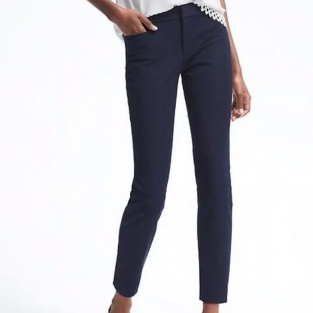Banana Republic Sloan Slim Ankle, Navy, Size 6
